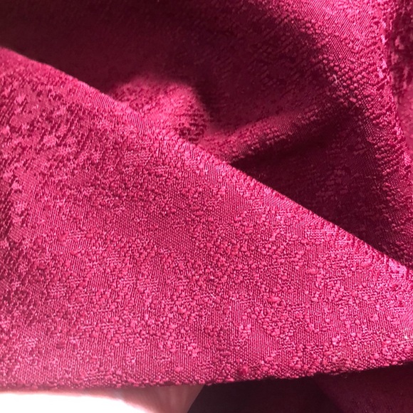 Burgundy brocade fit and flare dress - Picture 11 of 11